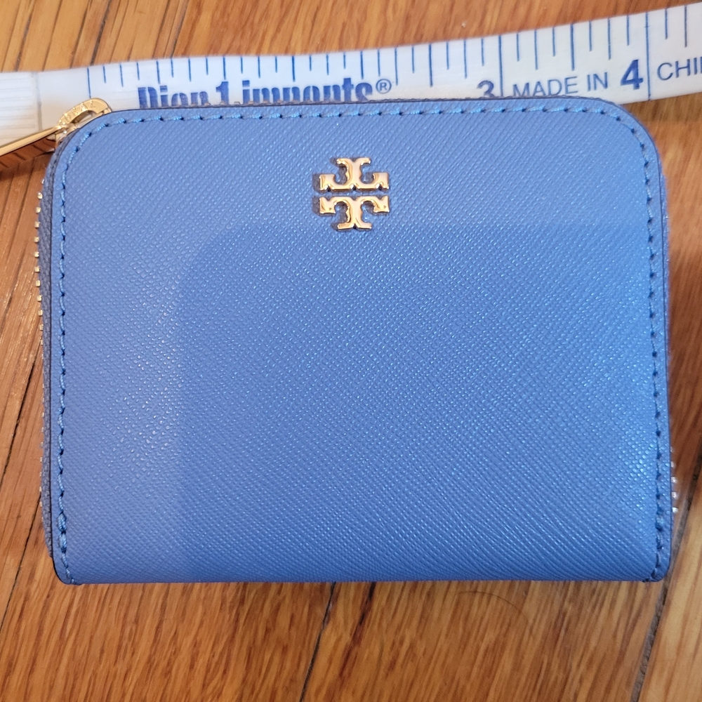 Tory Burch Blue Zip Wallet